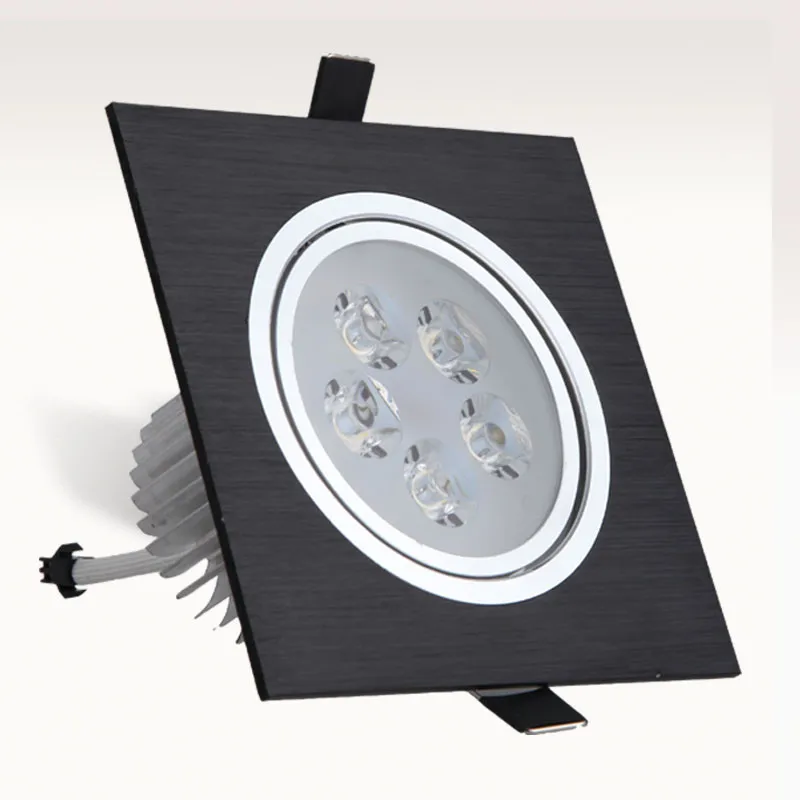 1 sztuk oprawa sufitowa led plac 9W 12W 15W 21W led typu downlight z możliwością przyciemniania wpuszczane led oświetlenie sufitowe lampa kryty