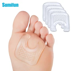 4pcs U-Shaped Toe Protector Gel Callus Pads Waterproof Foot Corn Protector Sticker Reduce Rubbing Reusable Callus Cushions