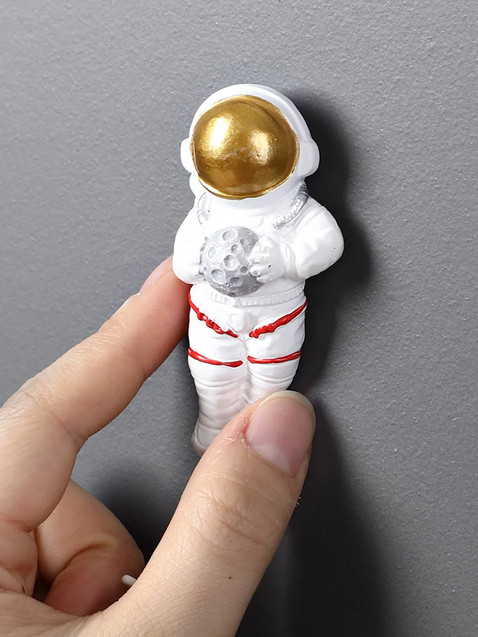 Creative Cartoon Happy Planet Astronaut Model Hooks Kitchen Strong Glue Nail-Free Door Behind Bedroom Study Decoration Wall Hook