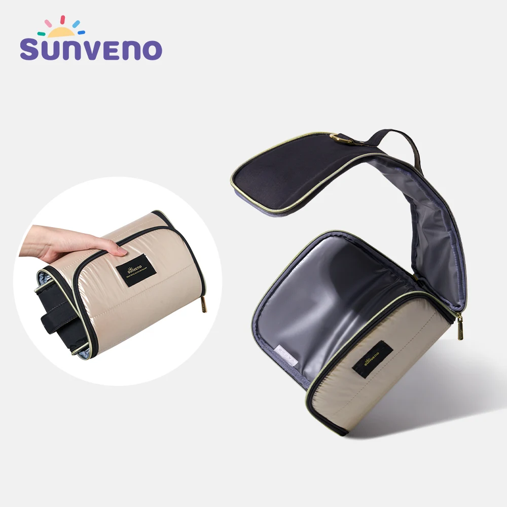 Sunveno-bolsa térmica para biberón de bebé, bolsa aislante portátil para alimentación de bebé, mantiene el calor/frío, aislamiento para biberón de