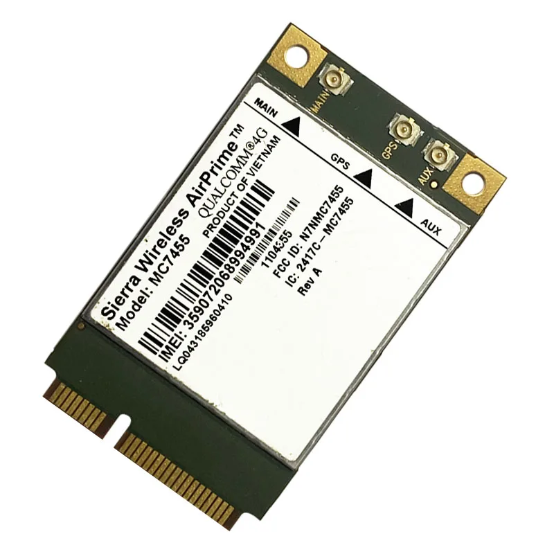 MC7455 LTE 4G Card mini PCI-E FDD-LTE TDD-LTE 4G Module Cat6 Category 6 For laptop