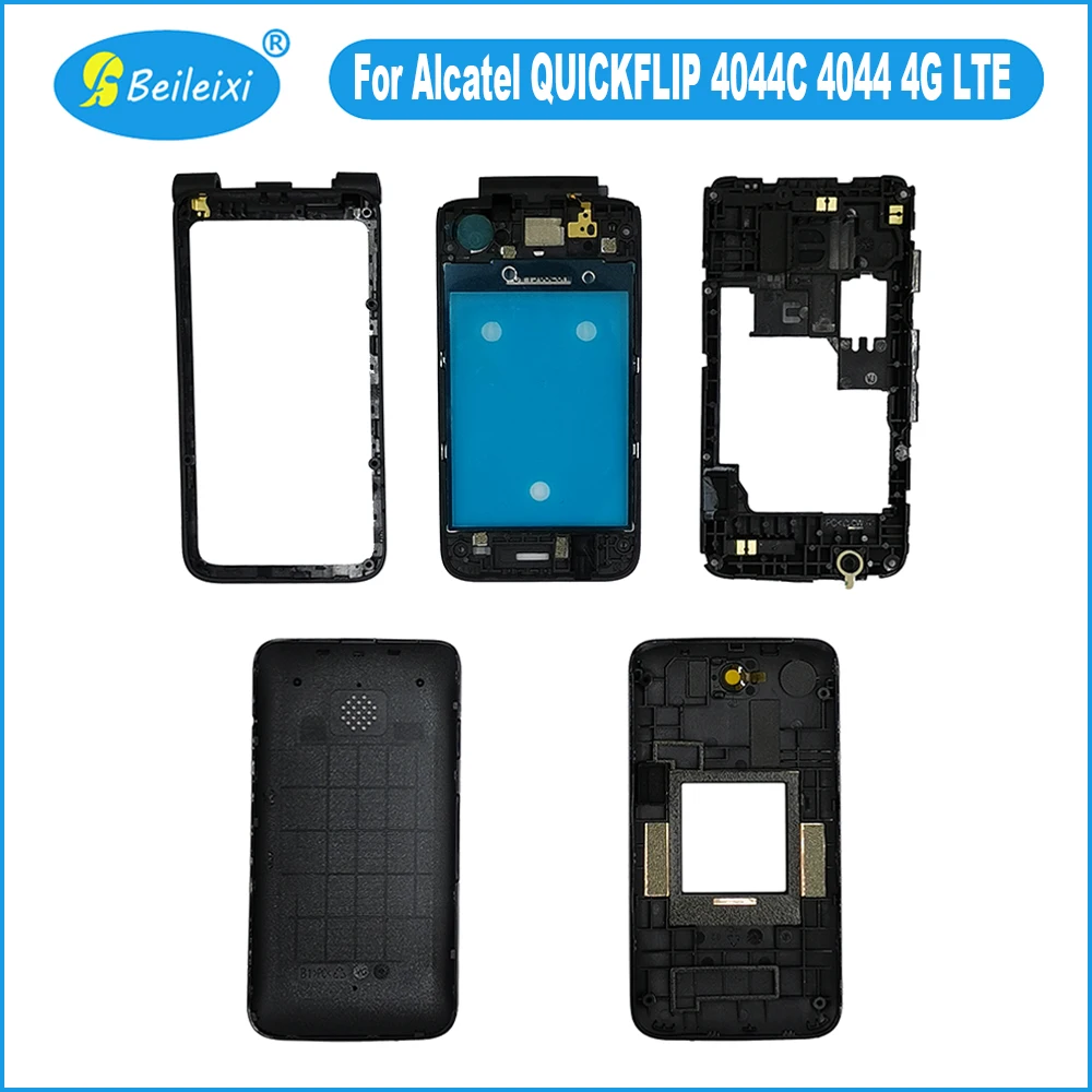 For Alcatel QUICKFLIP 4044C 4044 4G LTE Battery Back Cover Housing Case Middle Frame Front Frame LCD Screen Frame Back Plate