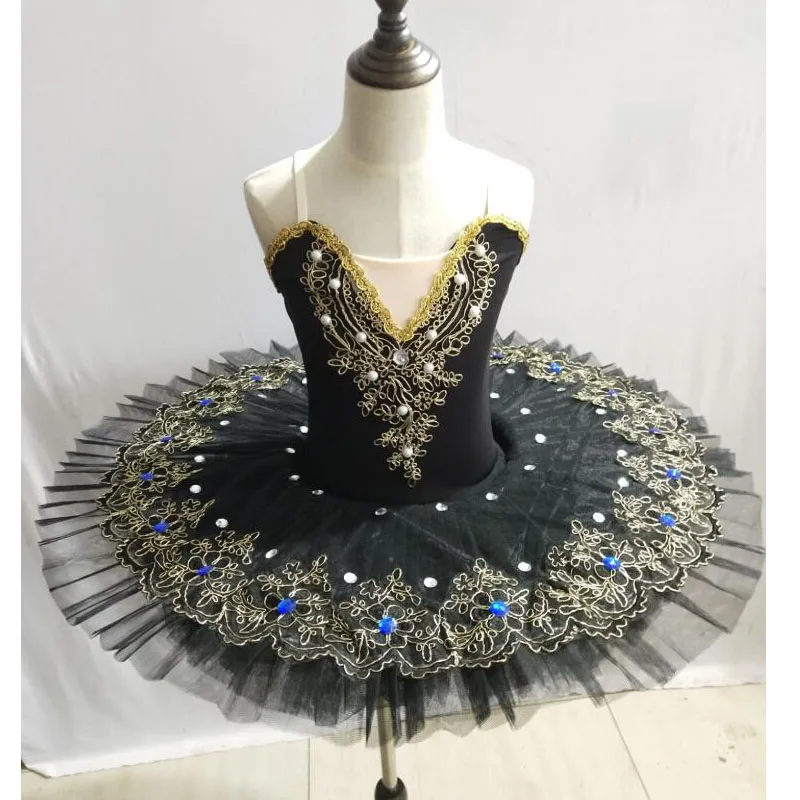 Tutú de Ballet Rosa profesional para niños y adultos, tutú de Swan Lake para niñas y mujeres, vestido de bailarina delicado, trajes de baile de salón, disfraz