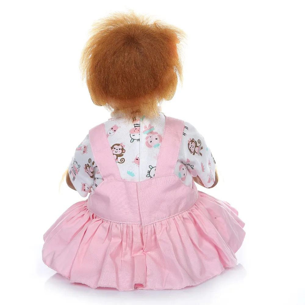 Bebe doll with 52CM 100% handmade reborn Monkey very soft silicone vinyl flexible Collectible art doll