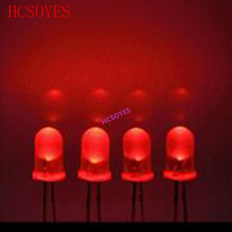 

led lamp beads f5 red hair red short feet 5mm red light emitting diode indicator light