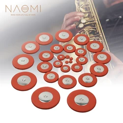 NAOMI Sax Leather Pads Saxophone Pads Accessories Replacement For SELMER Baritone/Tenor/Alto/Soprano Sax 802 803 54 MARK6