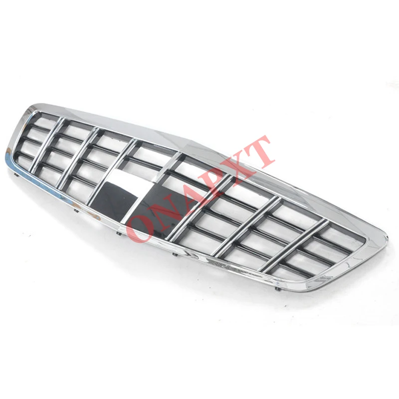 Car ABS vertical bar bumper facelift front Middle grille for Mercedes-Benz S300 S350 S400 S500 W221 2009-2013 for Maybach grill