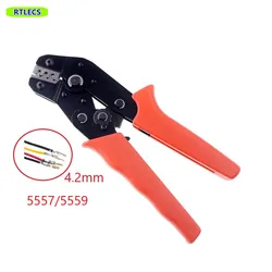 DIY 4.20mm Connector Crimp Tool Pliers For 5557 5559 Crimping Tool Contact terminal Pin Power Wire Range 18 to 22 AWG