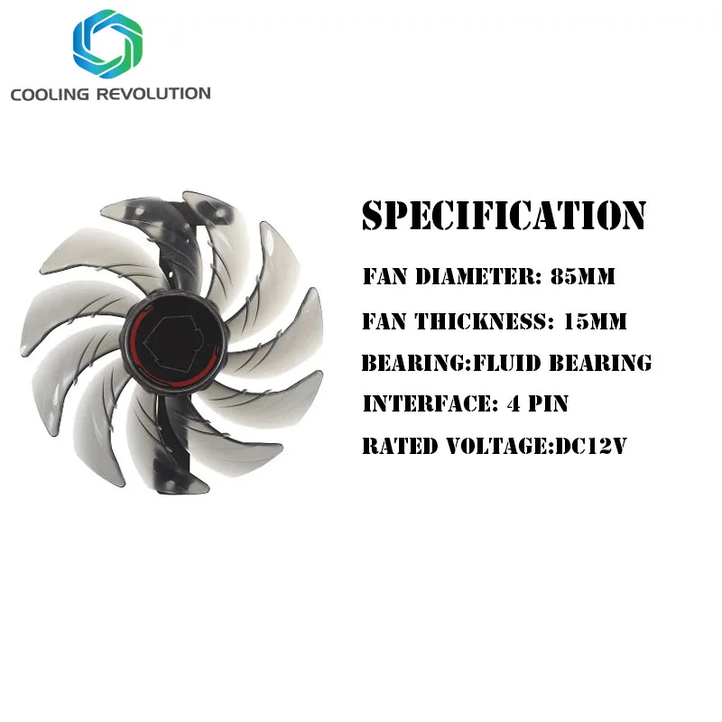 85MM FDC10H12S9-C DC2V 0.35AMP 4Pin Graphics fan