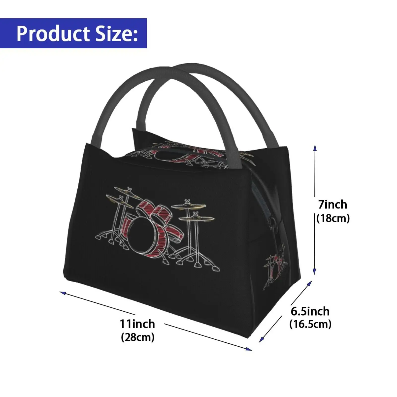 Portable Insulation Bag Drummer Drums Drums Drummer Drumsticks Music Musician Musical Instrument Instrument