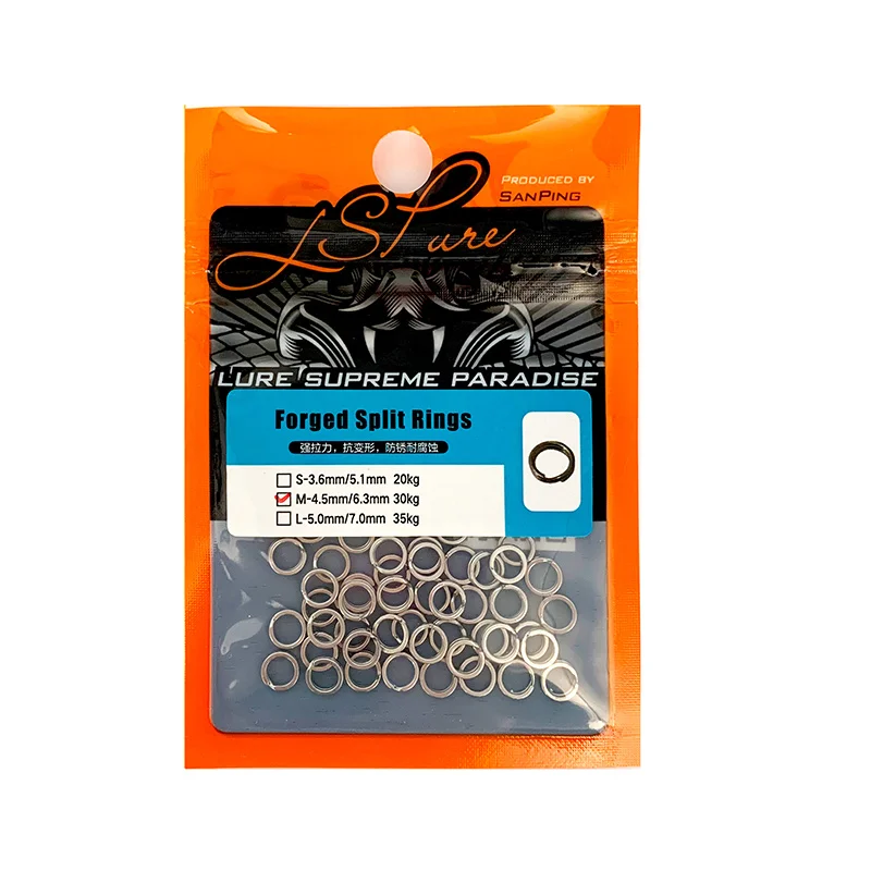 LSP Fishing Anillos Partidos Acero Inox – Conector Doble Giratorio - imagen 5