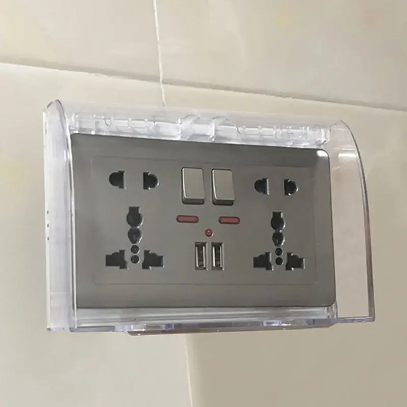 146 Type Switch Socket Protective Box Waterproof Dust Cover for Household Wall Socket Rectangular Switch Holder