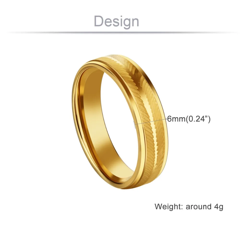 Herren 6mm geschnitzte Edelstahlringe Silber Farbe Fingerring Verlobung Eheringe Paar Liebhaber Schmuck Größe 6,5-11,5 – Detail 2