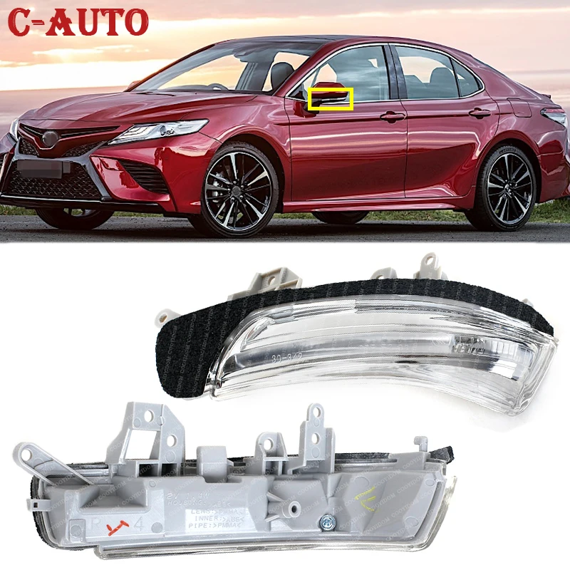 Car Left Right Side Turn Signal Lamp Side Mirror Indicator Lights For Toyota PRIUS REIZ MARK X AVALON WISH CROWN 2009-2013