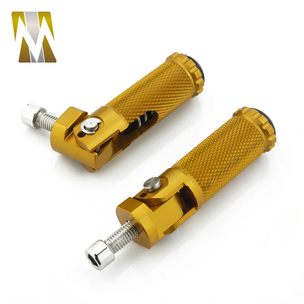 6 Colors Compaitible With Moto Guzzi Aprilia Gilera Runner Motorcycle CNC Universal Foldable Footnotes Rearsets Foot Pegs