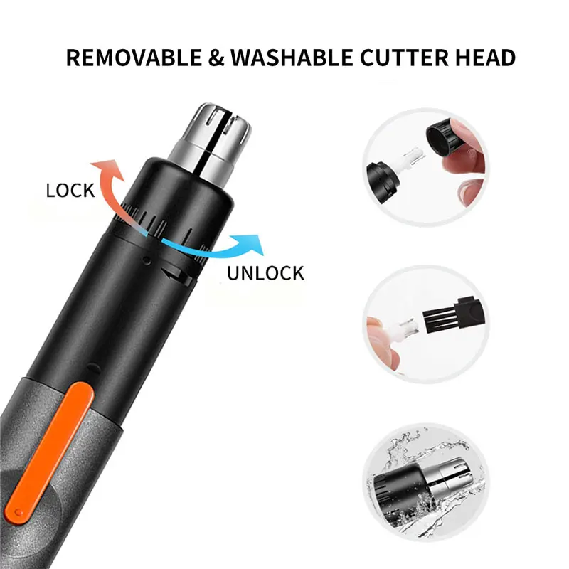 Мини-эпилятор для носа и ушей, с USB-портом