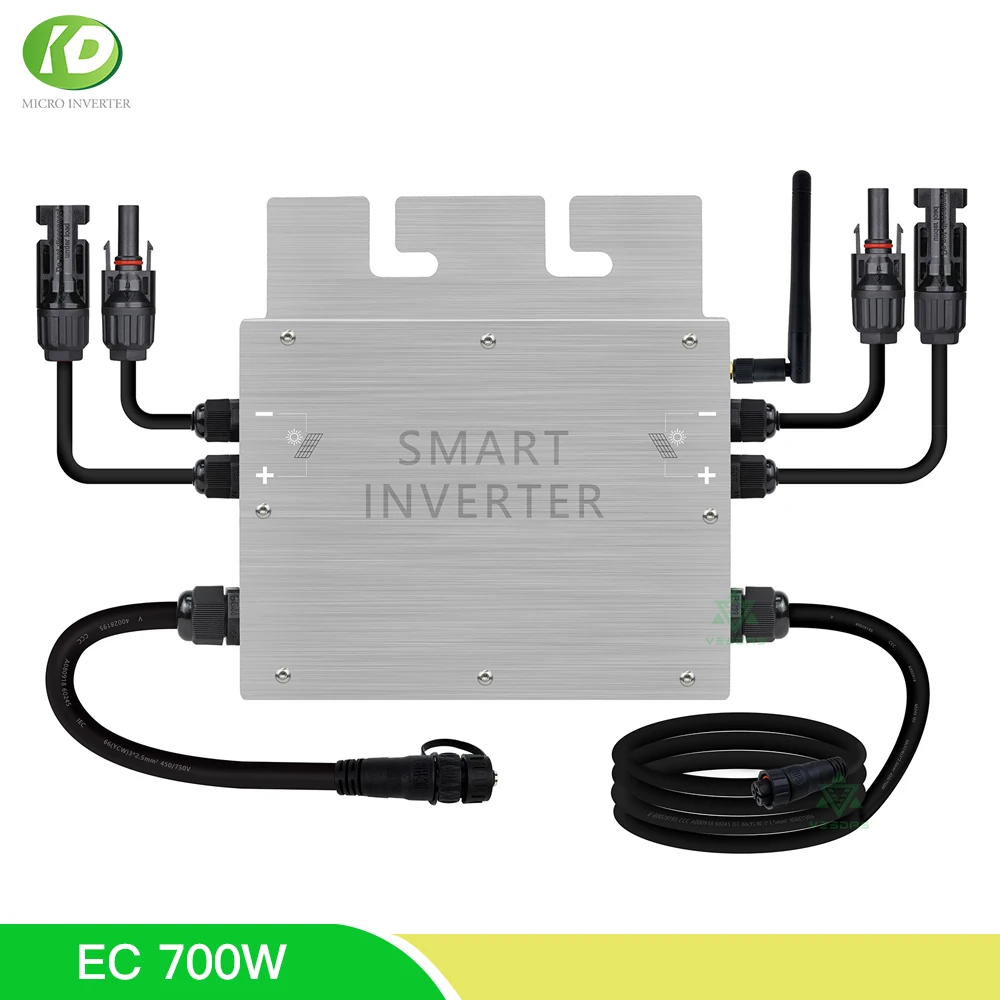 

Micro 700W Solar Inverter 18 30V 36V MPPT On Grid Tie Inversor Pure Sine Wave 110V 220V AC 2.4G WIFI For 36 60 72 Cells PV Panel