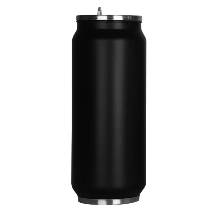 Fashion High Quality Beverage Can Hot Vacuum Insulated With Straw Thermos Stainless Steel Water Bottle 500ml