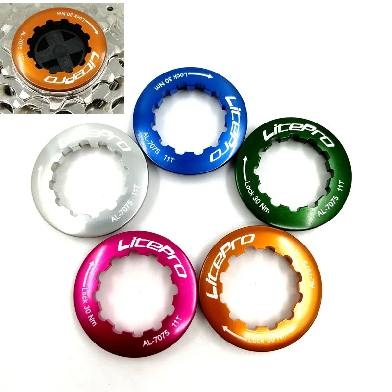 Litepro Cassette Freewheel Lock Caps 11T Flywheel Cover Aluminum Alloy 7075 Mountain Bike Road Folding Bicycle Freewheel Part