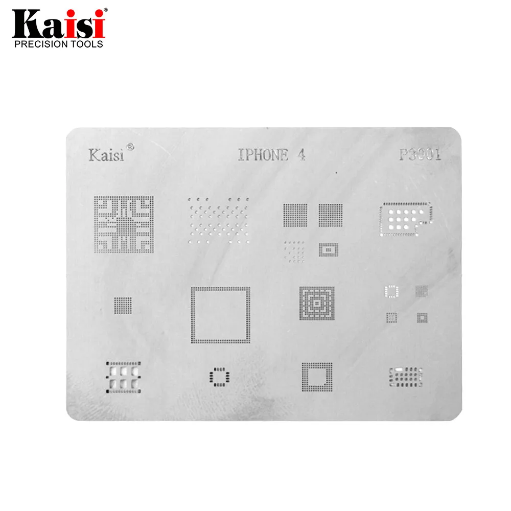 Kaisi 19 Pcs Full Set IC Chip BGA Reballing Stencil Kits For iPhone 11 11 Pro XS MAX XR 8p 7 6s 6 SE 5S 5C 5  iPad High Quality