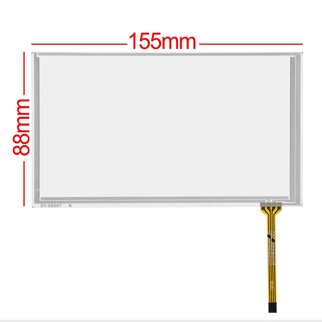 For 6.5inch 4-wire plug-in type 155*88 Resistive Digitizer Touch Screen Panel Glass Sensor