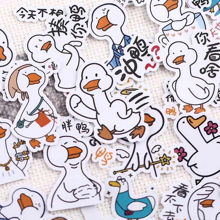 

32pcs/lot Cute duck Sticker Diy Album Scrapbooking Diary Planner Journal Sticker Decorative Label For Kids