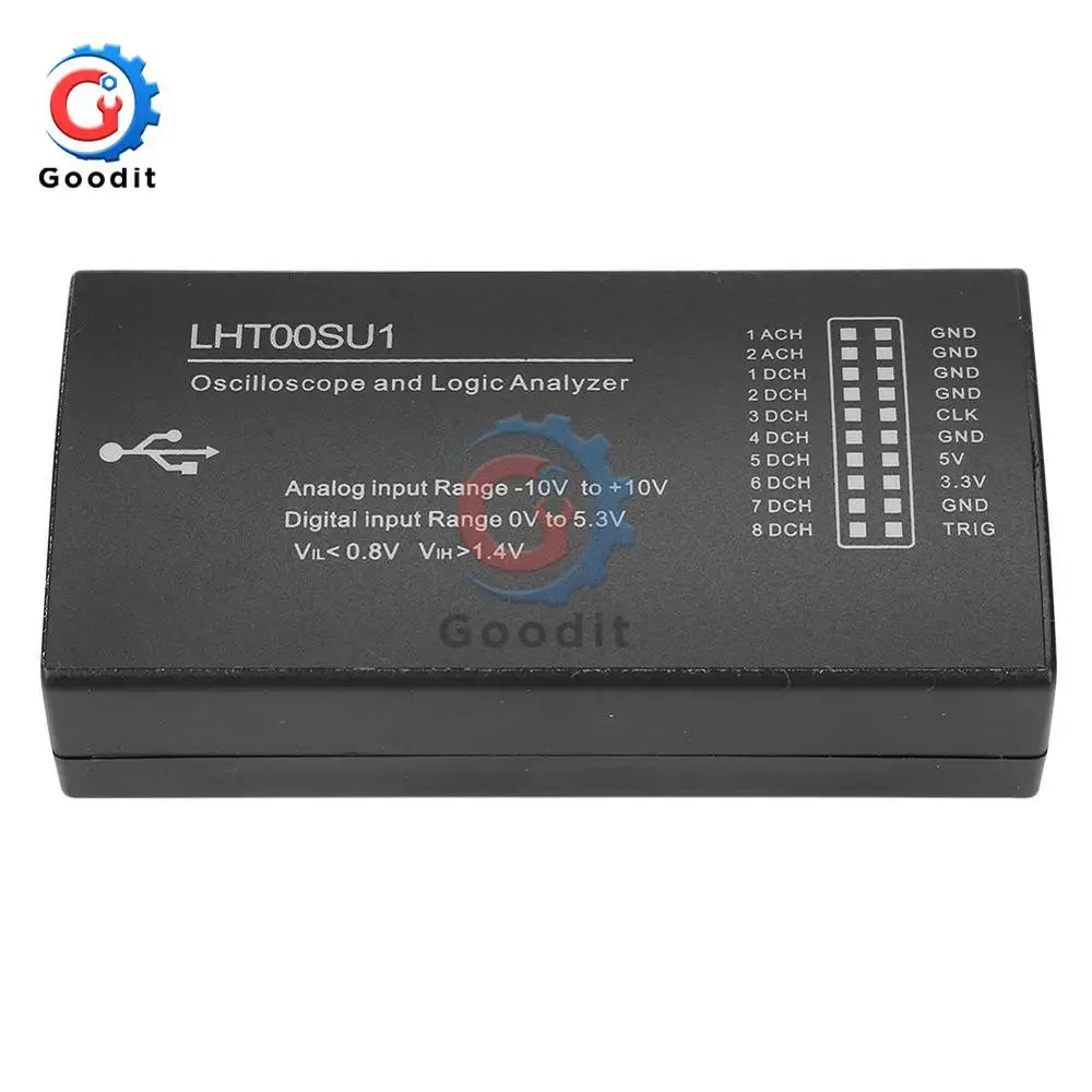 Analizzatore logico dell\'oscilloscopio virtuale multifunzionale LHT00SU1 generatore di segnale completo con frequenza di campionamento massima di