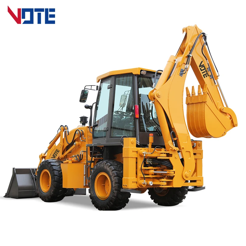 Ultra-Durable Mini Backhoe Loader Diesel Type 1 2 3 Ton  Garden Construction Machinery Enclosed Cab