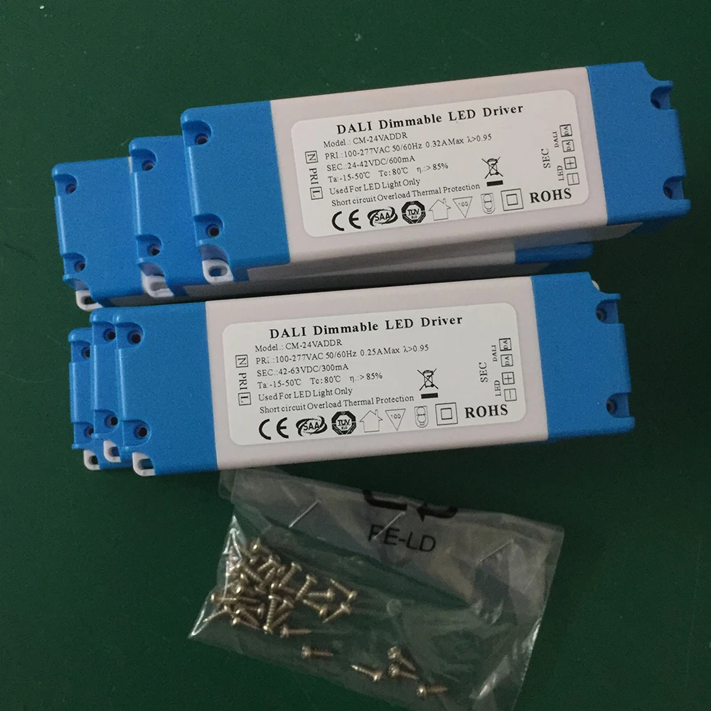 Dimmable DALI LED Driver Transformer AC to DC Flicker Free Switching Power Supply for Commercial Light Dimming System Smart Home