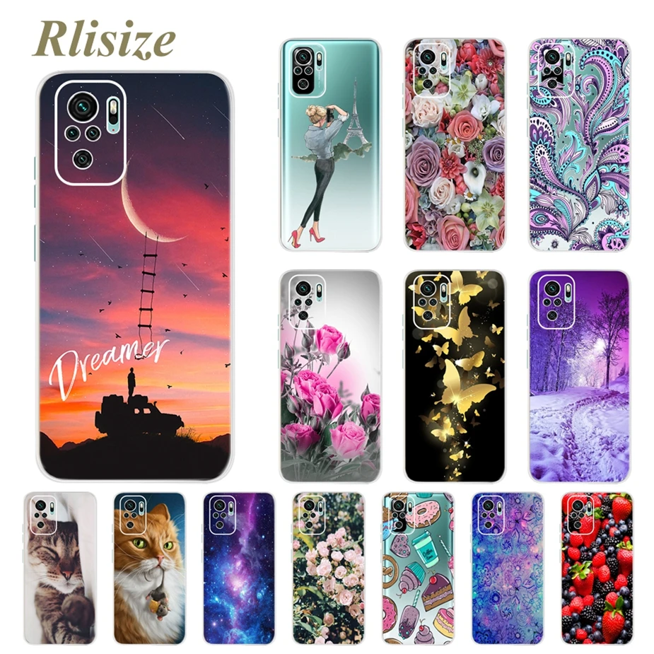 For Xiaomi Redmi Note 10 Case Silicone Soft TPU Back Cover For Xiaomi Redmi Note 10S Note10 S Phone Cases 6.43'' Cute Coque Bags