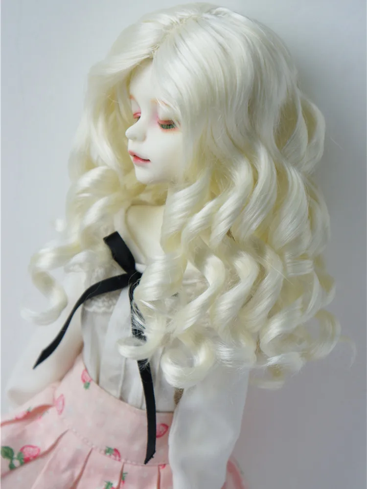 JD259 1/6 1/4 1/3 YOSD MSD SD Lady Roll Girlish Sauvage synthetic mohair BJD wig 6-7inch 7-8inch 8-9inch 9-10inch Blythes hair