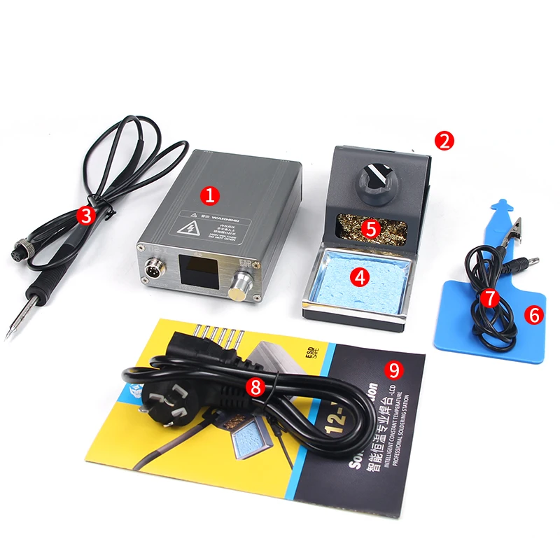 OSS T12-X Soldering Station electronic welding iron LED Digital display BGA Rework Station With Soldering Tips Welding tools