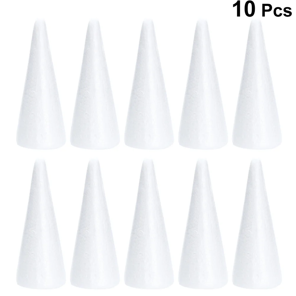 Audlt Kids Green Kids White Foam Cone Audlt Kids Green Kids White Foam Cones Tree Craft Polystyrene Christmas Diy