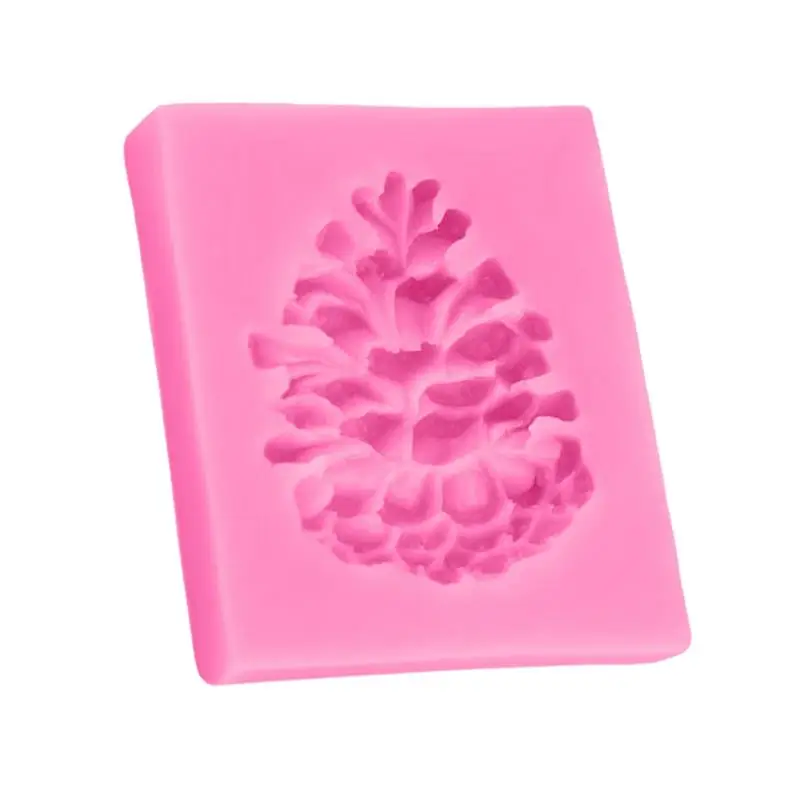 Christmas Pine Cones Shape Cake Fondant Mold Candy Chocolate Silicone Molds Biscuits Mould DIY Cake Decoration Baking Tools