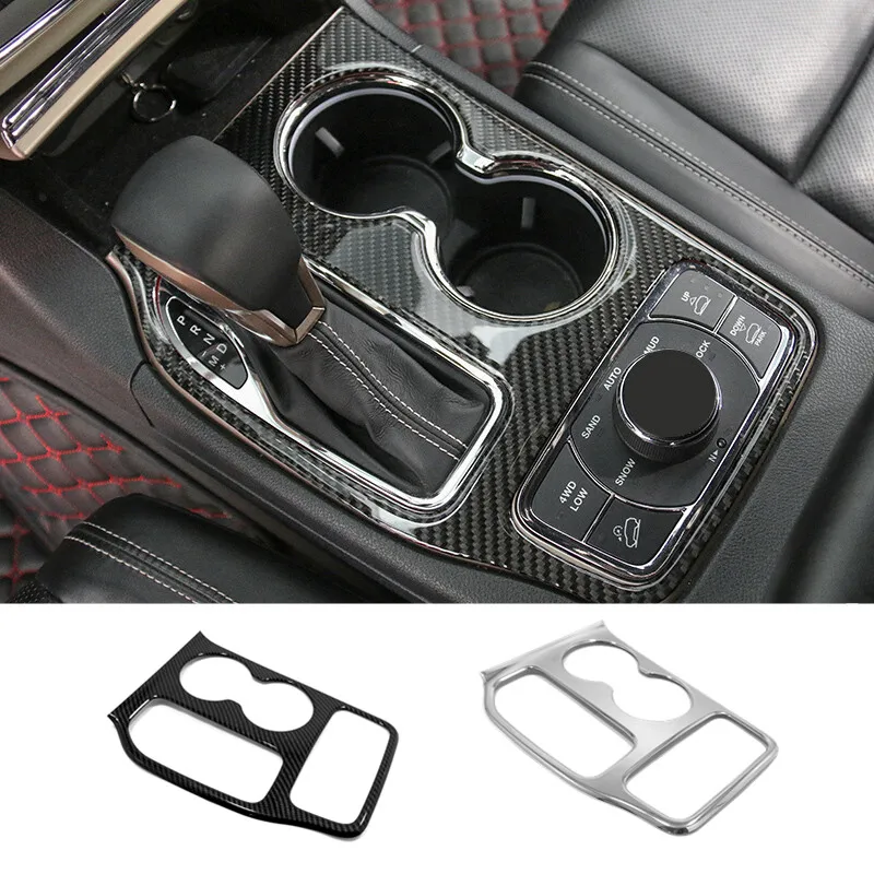 

For Jeep Grand Cherokee 2014-2017 Accessories ABS Plastic Car Rear Gear Shift Knob Frame Panel Cover Trim Shell Styling