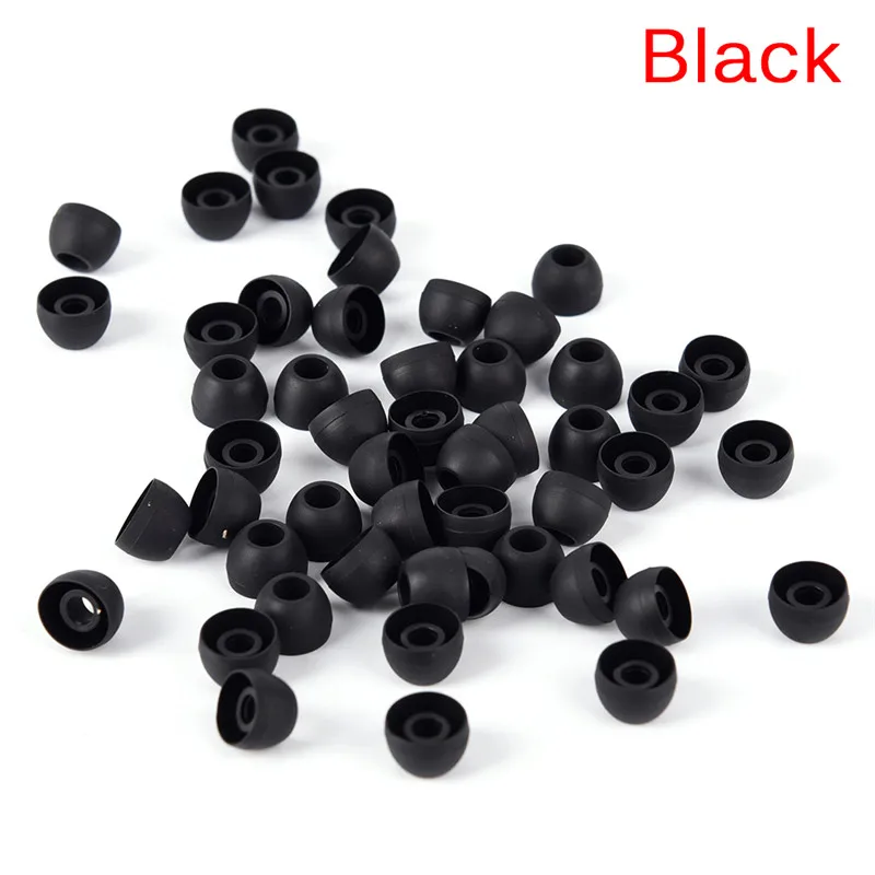 50pcs/lot Soft Silicon Ear Tip Cover Replacement Earbud Covers For HTC In-Ear Headphones Earphones Accessories