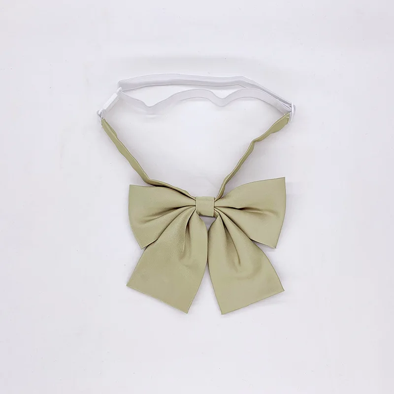 ญี่ปุ่น JK โบว์ Tie สำหรับสาวผีเสื้อ Cravat สีทึบ Pearl Pattern Sailor ชุดดอกไม้