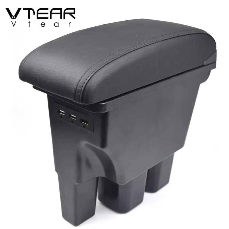 Vtear Car Armrest USB Storage Box Center Console Arm Rest Car-Styling Interior Decoration Accessories For Suzuki Jimny 2019/2020