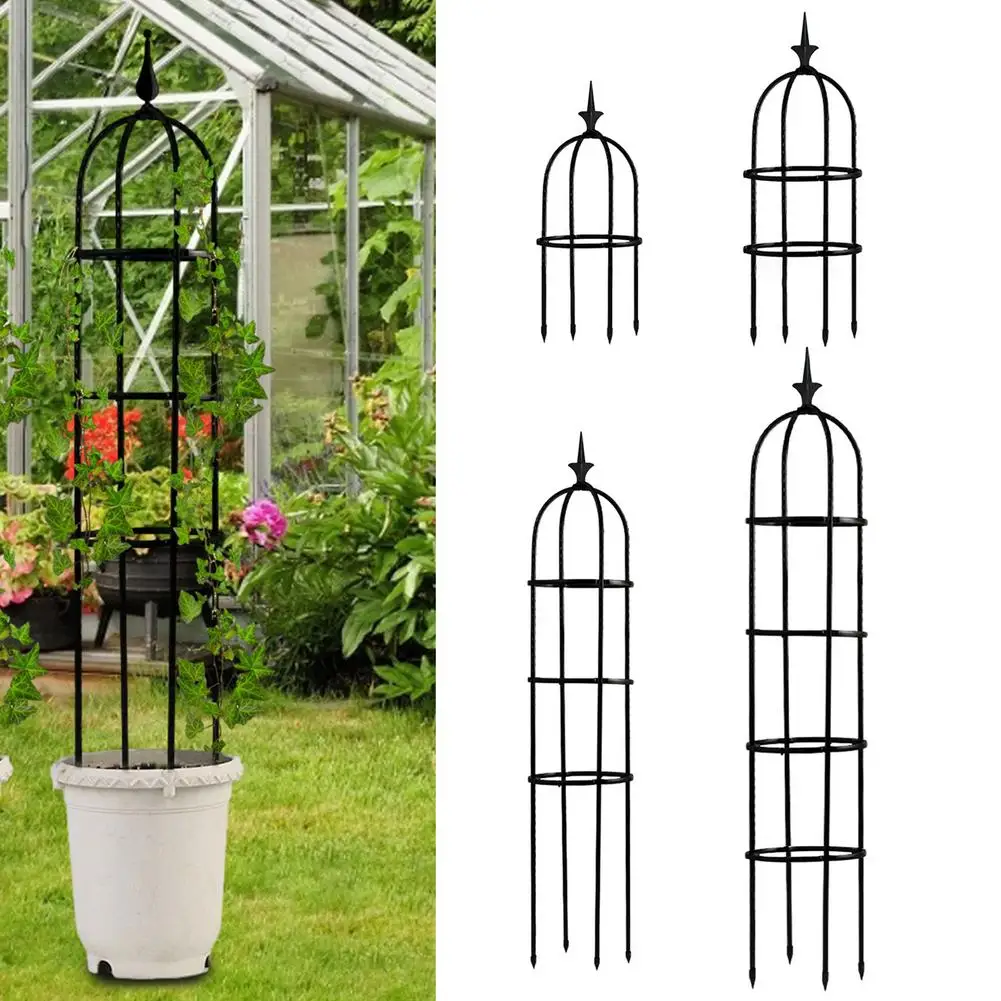 Plant Climbing Frame Outdoor Flower Stand Garden Obelisk Trellis Portable Plant Support Tower European Flower Stand