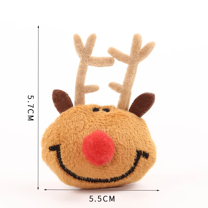 10pcs/lot DIY Handmade cute chrismas dolls Padded Patches Appliques For Clothes Sewing Supplies DIY Hair Decoration
