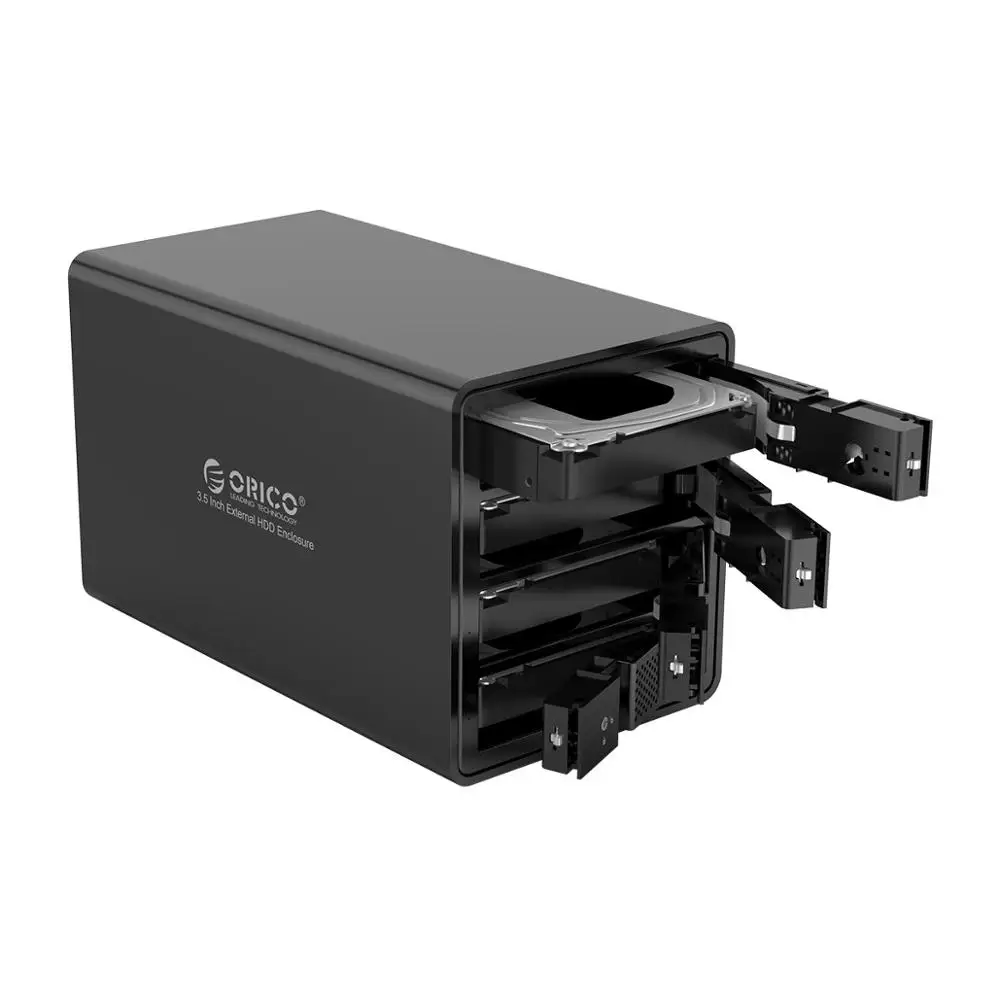 ORICO 95 Series 4 Bay 3.5'' USB3.0 HDD Docking Station With Raid Aluminum UASP With 150W/72W Internal Power Adaper