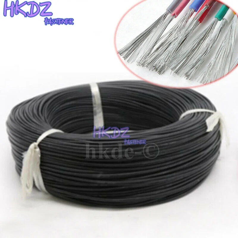 1/3/5Meters Black UL American Standard Flexible Silicone Wire Cable 2/4/6/7/8/10/11AWG Heatproof Soft Silicone Gel Wire Cable