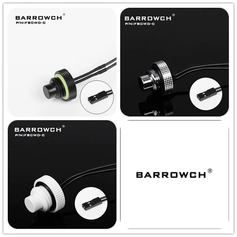 Barrowch PC water cooling fittings Temperature Sensor Stop plug Fitting for water cooler building FBCWD-C