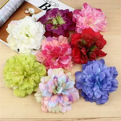 5Pcs/lot 10cm large Artificial Flower Silk Flower Head Wedding Home Decoration Wreath Headwear Shoes Hat DIY Craft Fake Flower