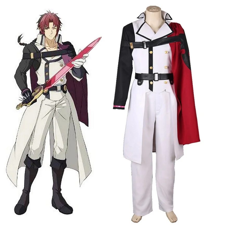 Unisex Japan Anime Cos Seraph of the end Crowley Eusford Uniform Cosplay Costume Sets