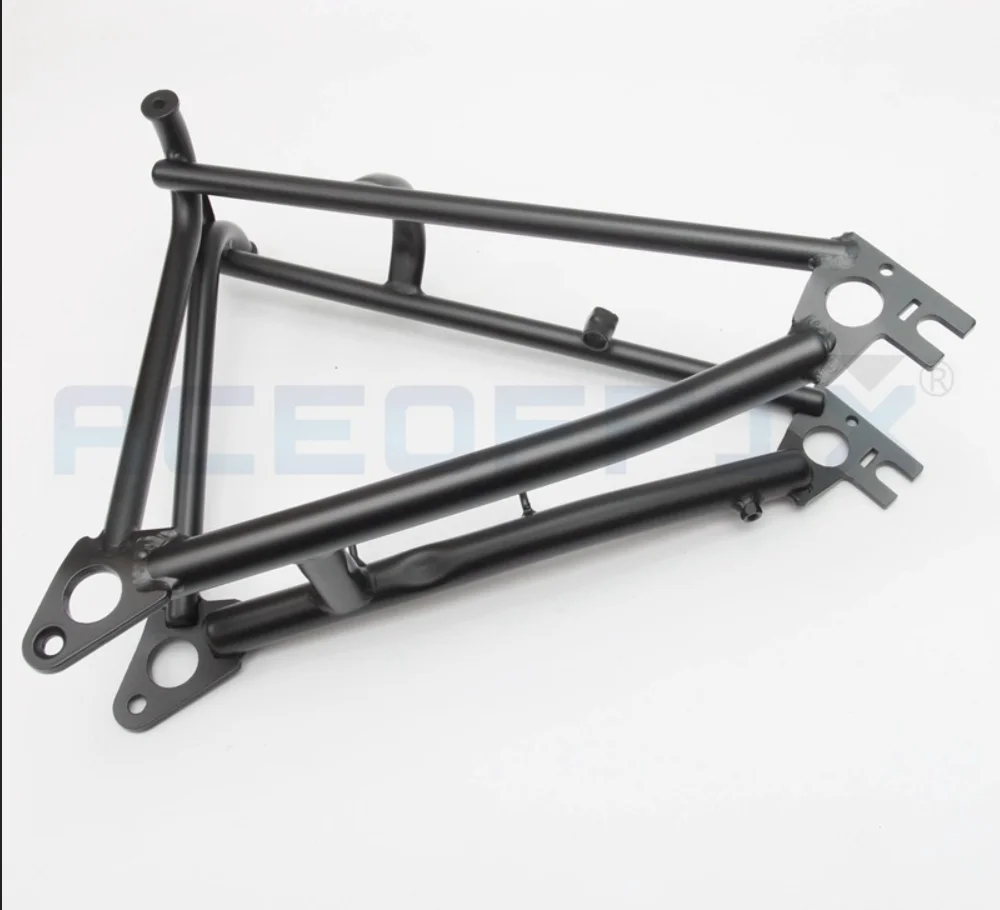 ACEOFFIX Black Rear Triangle for Folding Bike Frame Chrome Molybdenum Steel Rear Rack Accessories