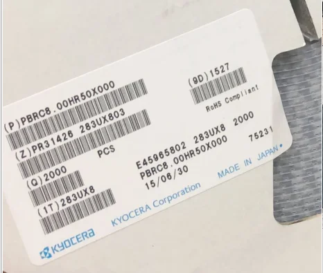 50PCS/ PBRC8.00HR50X00 8M 8MHZ 8.000MHZ 7*3 SMD 3 feet Tao Zhen imported