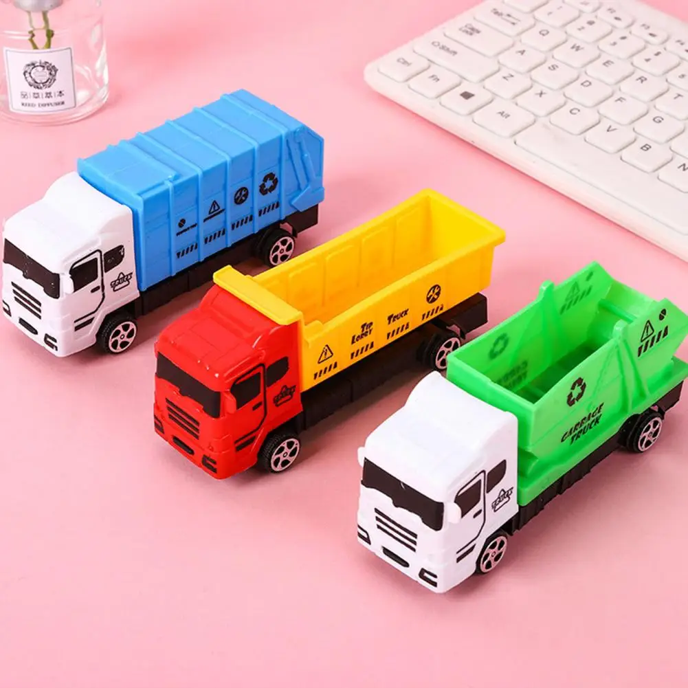 

1Pcs Children Vehicles Toy Inertia Pull Back Car City Garbage Classification Truck Baby Educational Toy Nice Gift For Kids