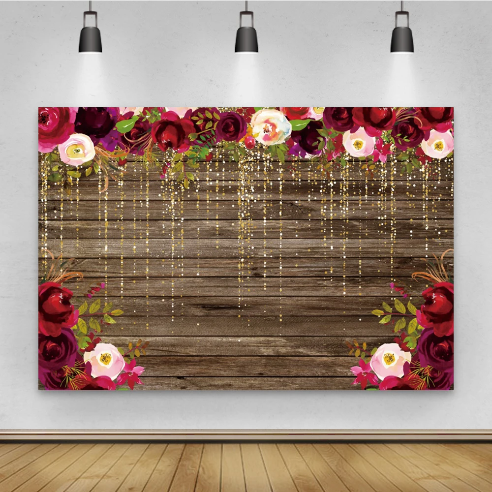 Yeele ко Дню Святого Валентина фон для фотографирования свадеб доска с цветочным рисунком с блестками фотосессии на день рождения декоративный фон для фотосъемки в фотостудии