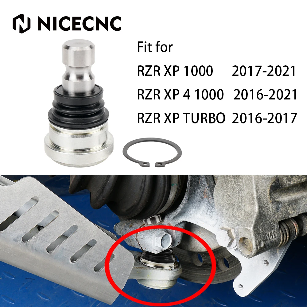 

NICECNC Upper or Lower Ball Joint for Polaris RZR 4 1000 2016-2021 XP TURBO 16-17 Bearing Steel UTV Accessories OEM # 7082422